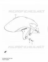 FRONT FENDER (MODEL L0) for Suzuki GLADIUS 650 2010