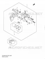 REAR CALIPER (SFV650AL0) for Suzuki GLADIUS 650 2010