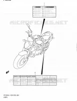 LABEL (SFV650L1 E28) for Suzuki GLADIUS 650 2011