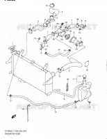 RADIATOR HOSE for Suzuki GLADIUS 650 2011