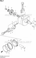 CRANKSHAFT for Suzuki GLADIUS 650 2014