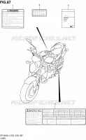 LABEL (SFV650L4 E33) for Suzuki GLADIUS 650 2014