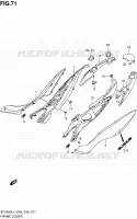 REAR FAIRING (SFV650AL4 E28) for Suzuki GLADIUS 650 2014