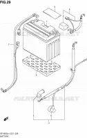 BATTERY (SFV650UL4 E21) for Suzuki GLADIUS 650 2014