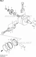 CRANKSHAFT for Suzuki GLADIUS 650 2014