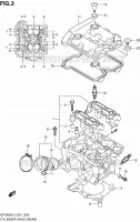 CYLINDER HEAD (REAR) for Suzuki GLADIUS 650 2014