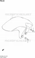 FRONT FENDER for Suzuki GLADIUS 650 2014