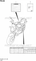 LABEL (SFV650L4 E21) for Suzuki GLADIUS 650 2014