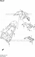 REAR FENDER for Suzuki GLADIUS 650 2014