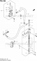 REAR MASTER CYLINDER (SFV650UL4 E21) for Suzuki GLADIUS 650 2014