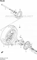 REAR WHEEL (SFV650L4 E21) for Suzuki GLADIUS 650 2014
