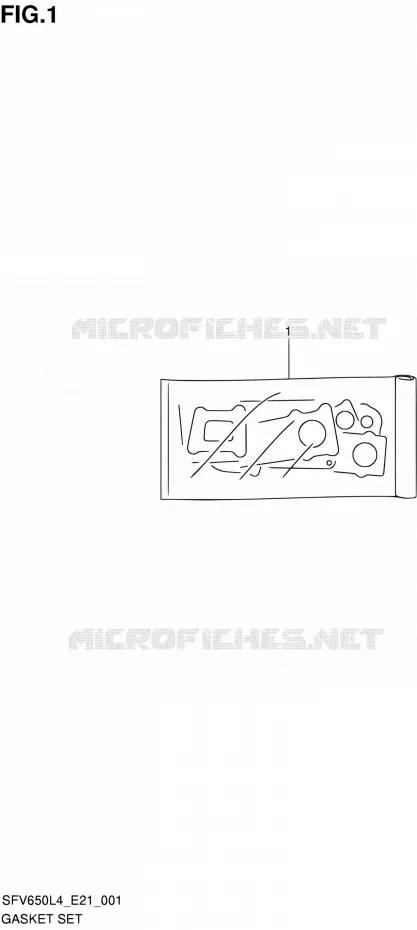 GASKET SET Suzuki MOTO 650 GLADIUS 2014  SFV650UA L4 (E21)