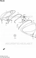 FUEL TANK SIDE COVER for Suzuki GLADIUS 650 2014
