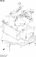 RADIATOR HOSE (SFV650UL4 E21) for Suzuki GLADIUS 650 2014