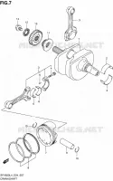 CRANKSHAFT for Suzuki GLADIUS 650 2014