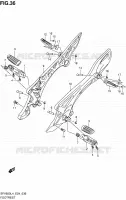 FOOTREST for Suzuki GLADIUS 650 2014
