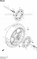 FRONT WHEEL for Suzuki GLADIUS 650 2014