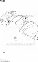 FUEL TANK SIDE COVER for Suzuki GLADIUS 650 2014