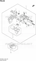 REAR CALIPER for Suzuki GLADIUS 650 2014