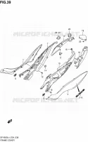 REAR FAIRING for Suzuki GLADIUS 650 2014