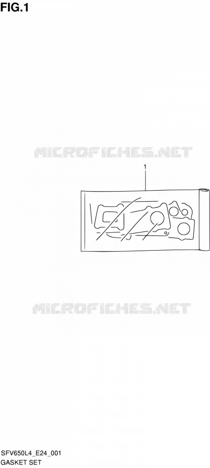 GASKET SET Suzuki MOTO 650 GLADIUS 2014  SFV650U L4 (E24)