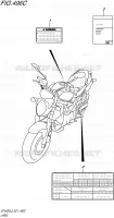 LABEL (SFV650UL5 E21) for Suzuki GLADIUS 650 2015