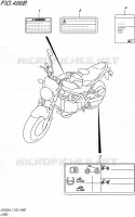 LABEL (SV650AL7 E19) for Suzuki SV 650 2017