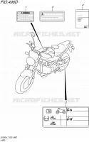 LABEL (SV650UAL7 E19) for Suzuki SV 650 2017