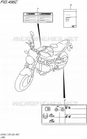 LABEL (SV650AL7 E28) for Suzuki SV 650 2017