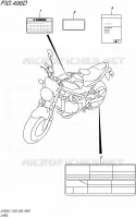LABEL (SV650AL7 E33) for Suzuki SV 650 2017