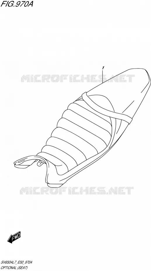 OPTIONS (SEAT) Suzuki MOTO 650 SV 2017  SV650A L7 (E50)