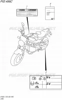 LABEL (SV650AL7 E28) for Suzuki SV 650 2017