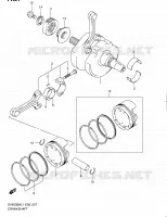 CRANKSHAFT for Suzuki SV-S 650 2011