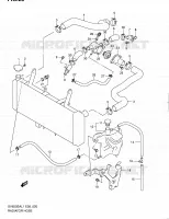 RADIATOR HOSE for Suzuki SV-S 650 2011