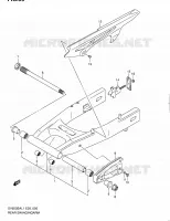 SWINGARM for Suzuki SV-S 650 2011