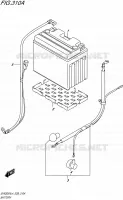 BATTERY for Suzuki SV 650 2014