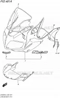 FAIRING   LABELS (YAY) for Suzuki SV 650 2014