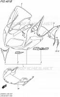 FAIRING   LABELS (YBD) for Suzuki SV 650 2014