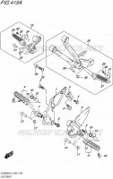 FOOTREST for Suzuki SV 650 2014