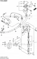 REAR MASTER CYLINDER for Suzuki SV 650 2014