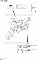 LABEL (SV650AL7 E19) for Suzuki SV 650 2017
