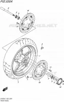 FRONT WHEEL for Suzuki SV 650 2017