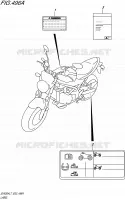 LABEL (SV650AL7 E02) for Suzuki SV 650 2017