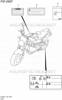 LABEL (SV650UAL7 E19) for Suzuki SV 650 2017