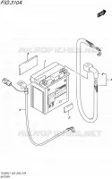 BATTERY for Suzuki TU 250 2017