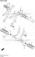 FOOTREST for Suzuki TU 250 2017