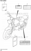 LABEL (TU250XL7 E03) for Suzuki TU 250 2017