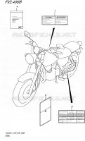LABEL (TU250XL7 E28) for Suzuki TU 250 2017