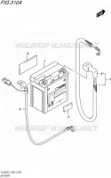 BATTERY for Suzuki TU 250 2017