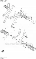 FOOTREST for Suzuki TU 250 2017